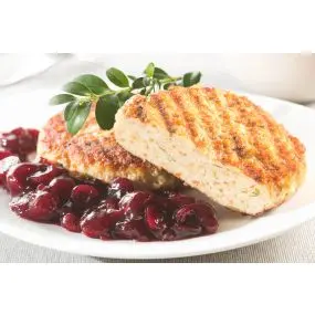 Medaliony z piersi indyka z konfiturą żurawinową, 5 porcji (750 g)