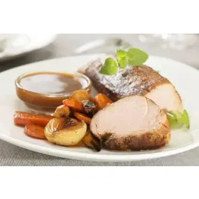 Polędwiczki wieprzowe z sosem pieczeniowym, 5 porcji (850 g)