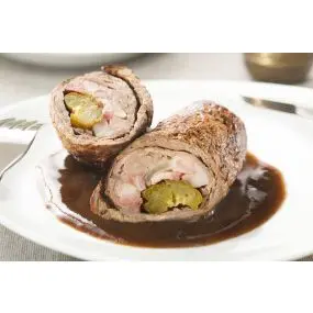 Roladki wołowe w ciemnym sosie, 5 porcji (900 g)