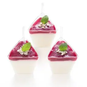 Wegański mus chałwowy z musem malinowym 10 szt.